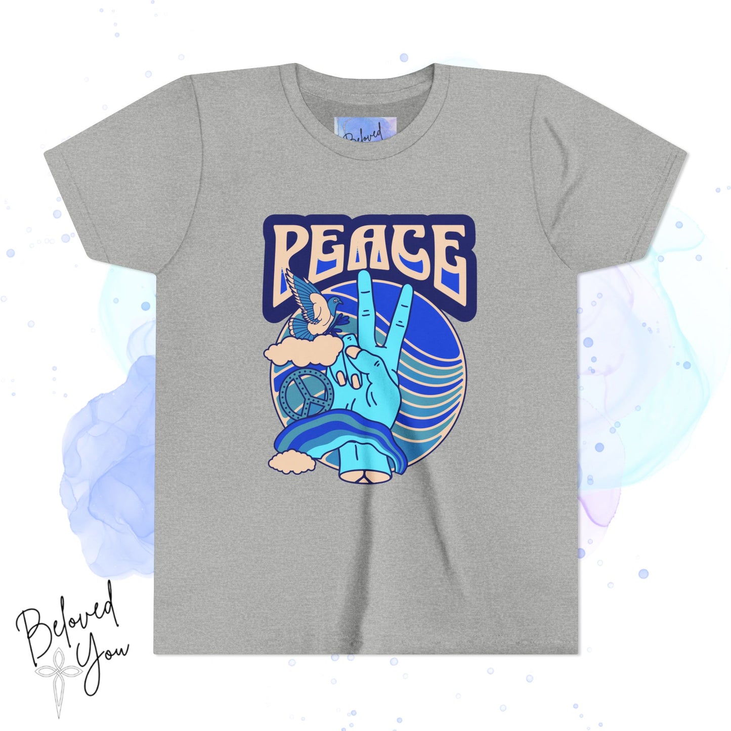 Youth Peace- Blue Short Sleeve Tee