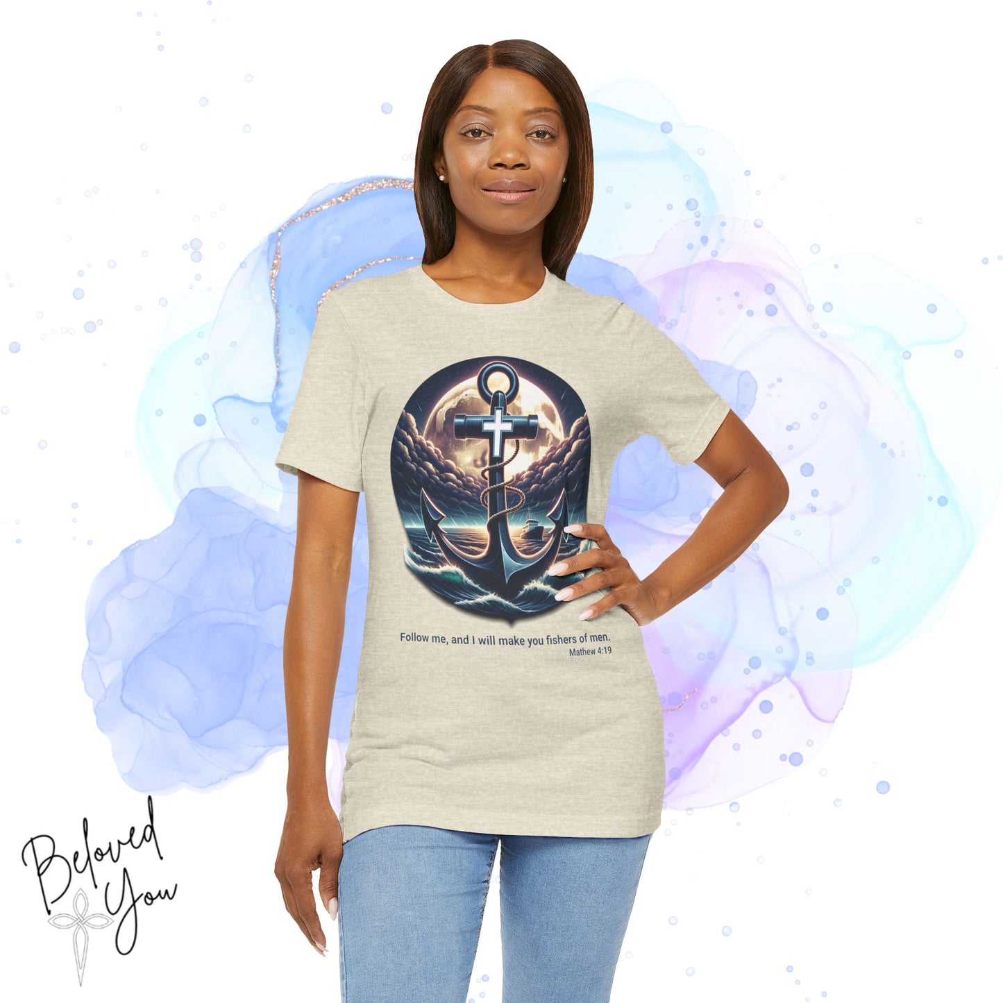 Follow Me, Fisher of Men - Unisex Jersey Short Sleeve Tee