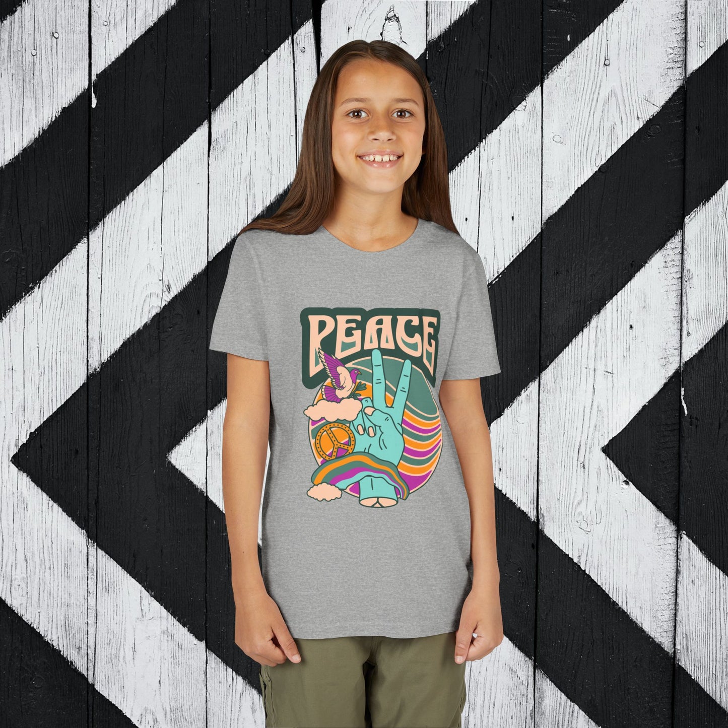 Youth Peace- Retro Short Sleeve Tee