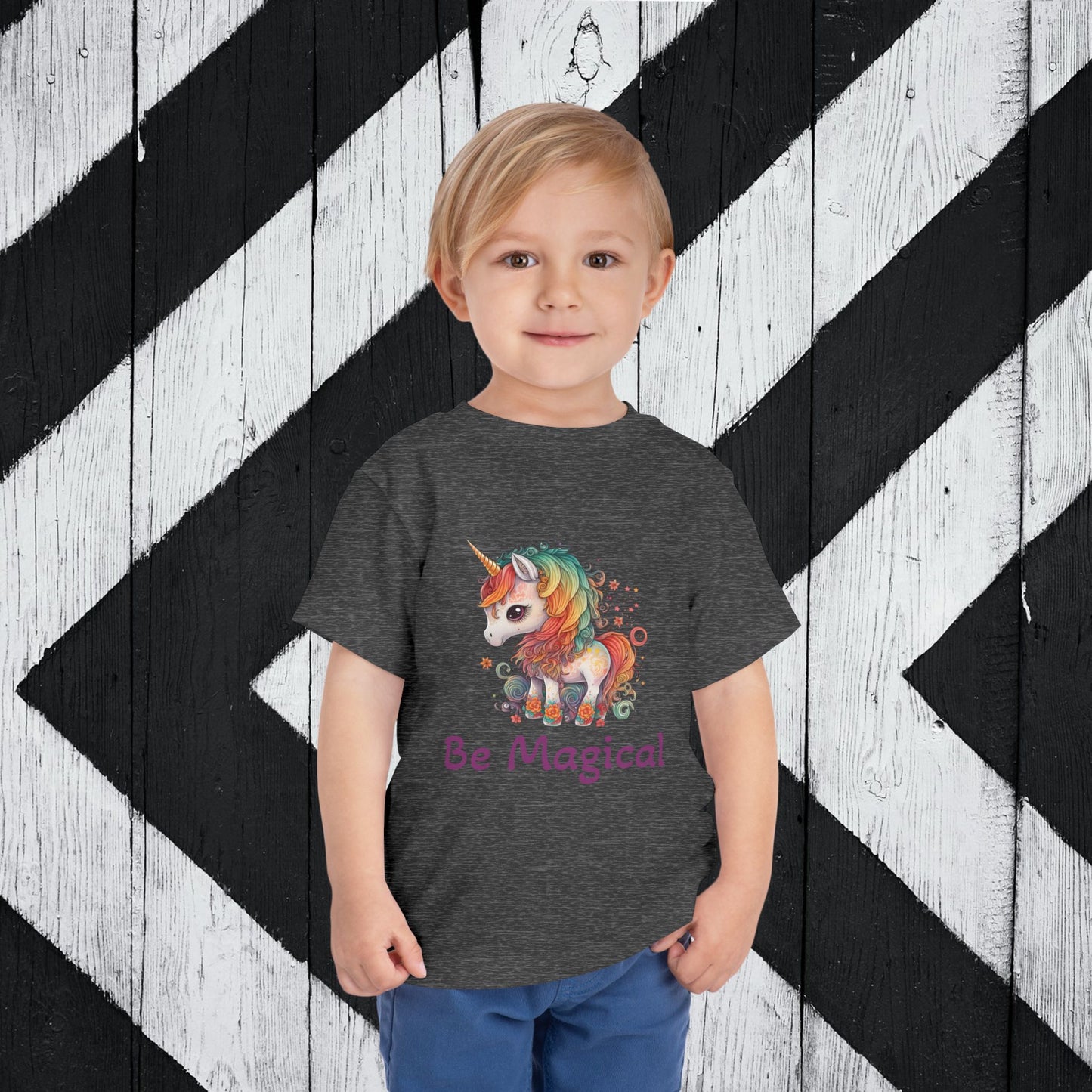 Be Magical Unicorn Toddler Tee - Cute Kids T-Shirt for Playful Adventures