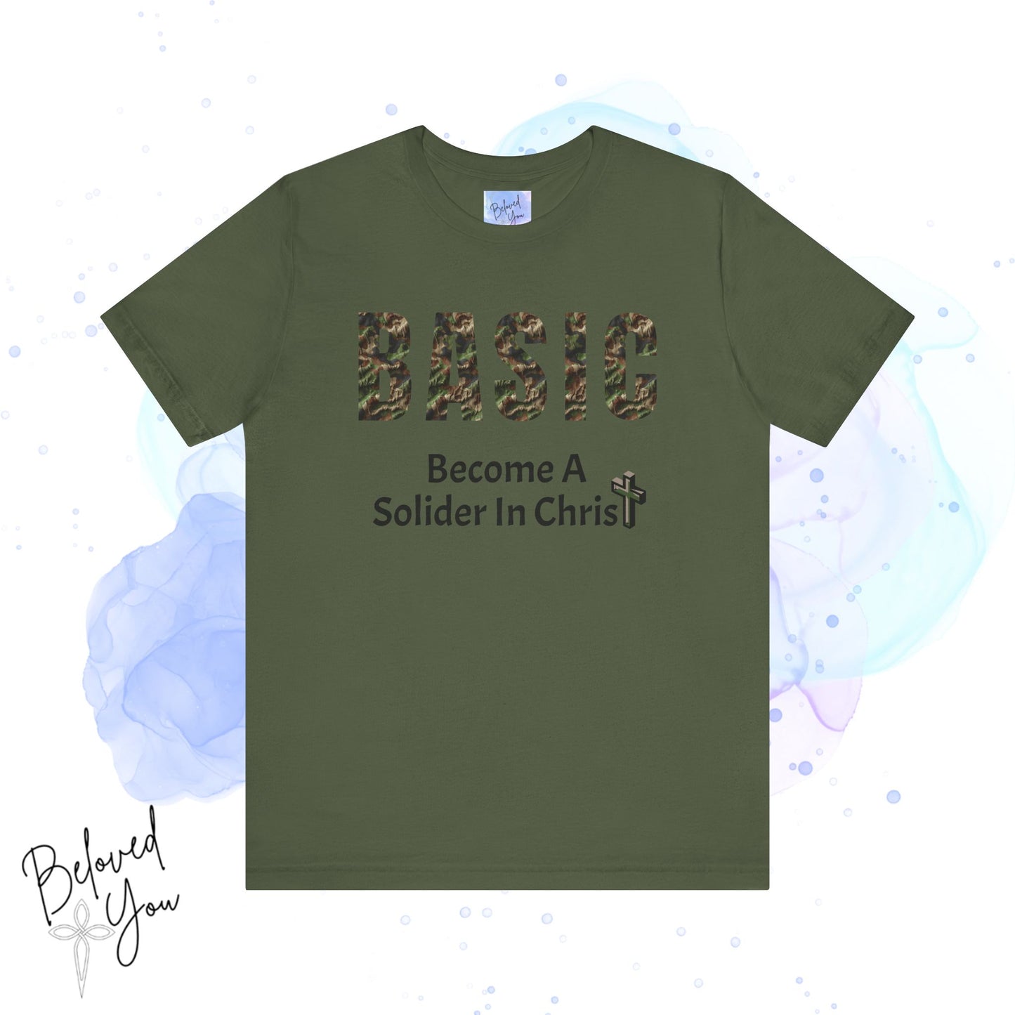 'BASIC - Become A Soldier In Christ' - Unisex Jersey Tee