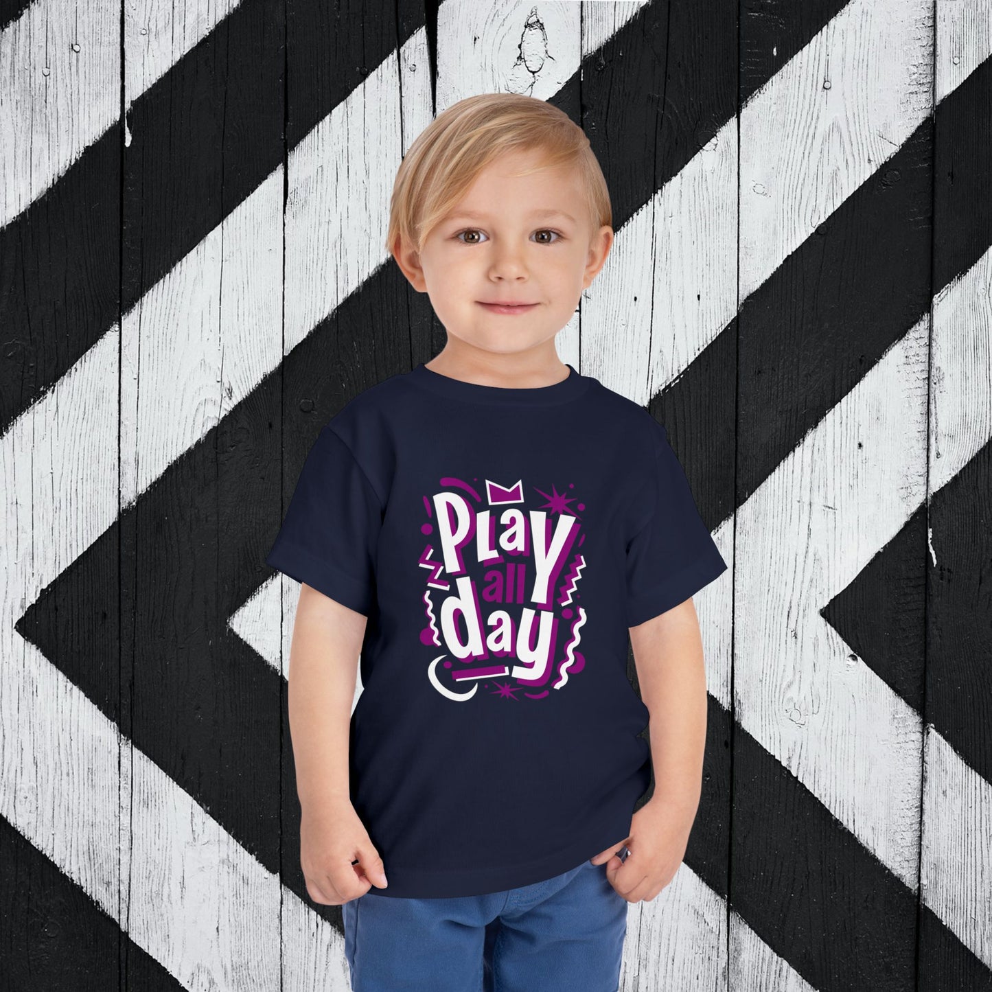 Fun Play All Day - Purple Toddler Short Sleeve Tee