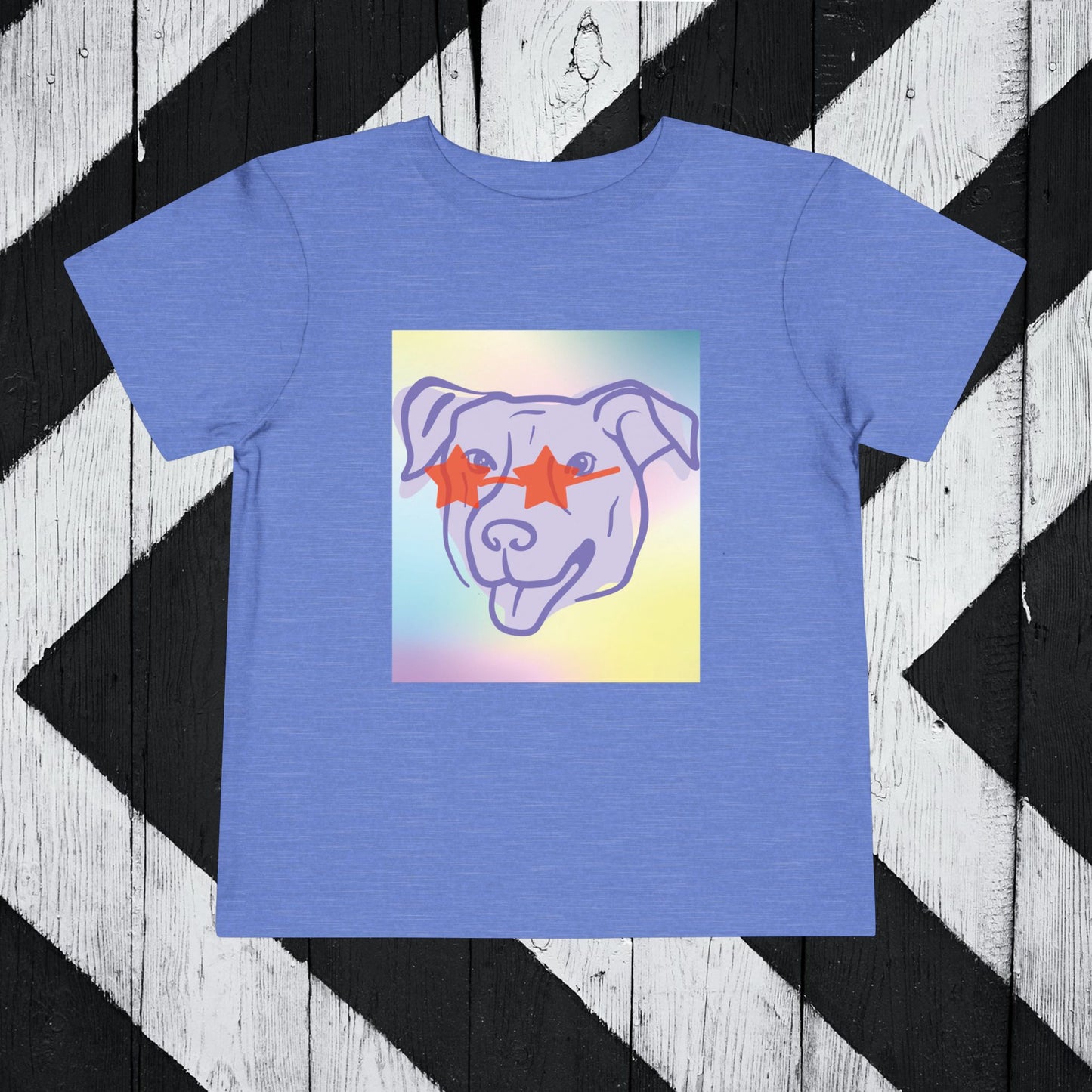 Cool Dog Toddler Short Sleeve Tee - Fun & Playful Design for Kids