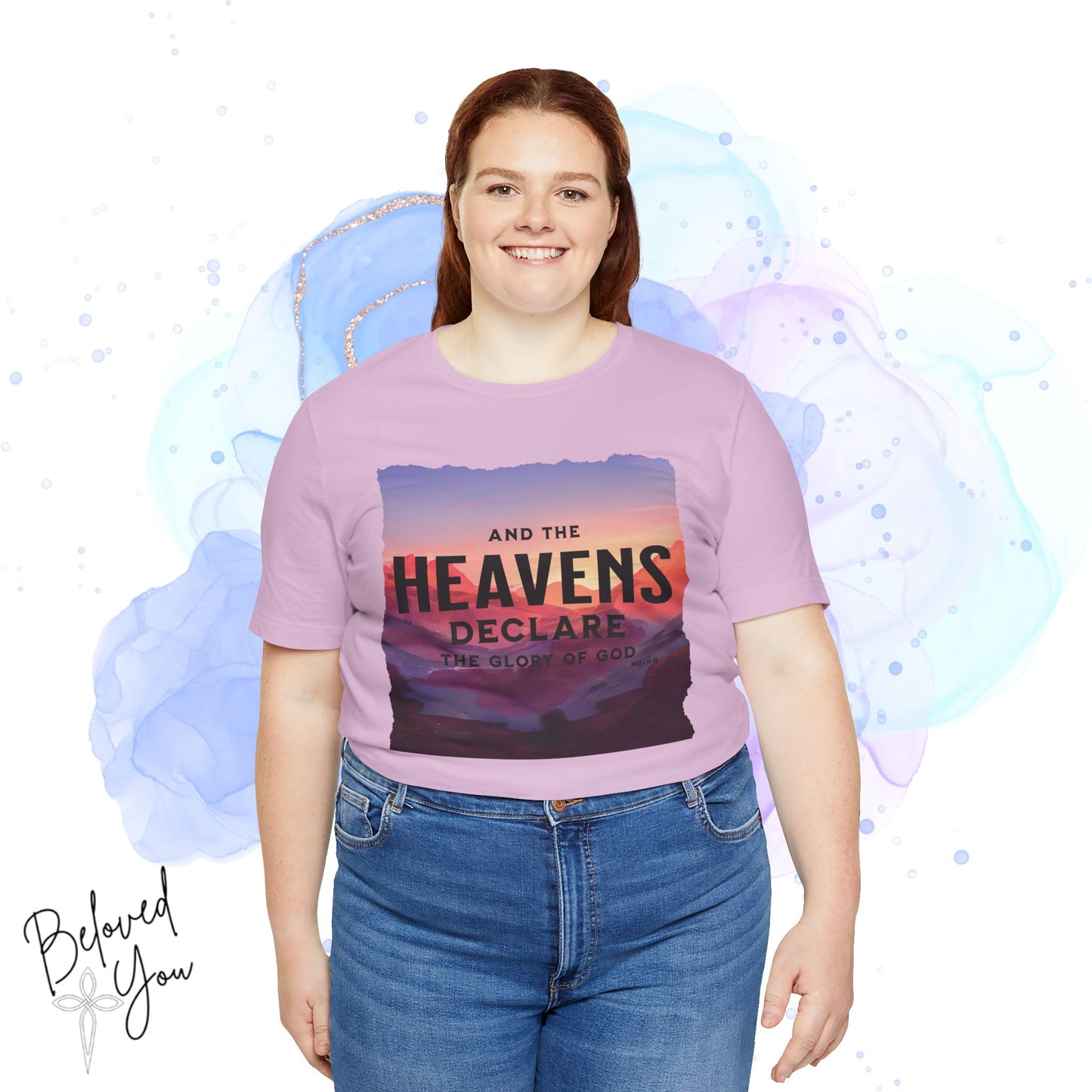 Heavens Declare Graphic Tee - Inspirational Unisex Jersey T-Shirt