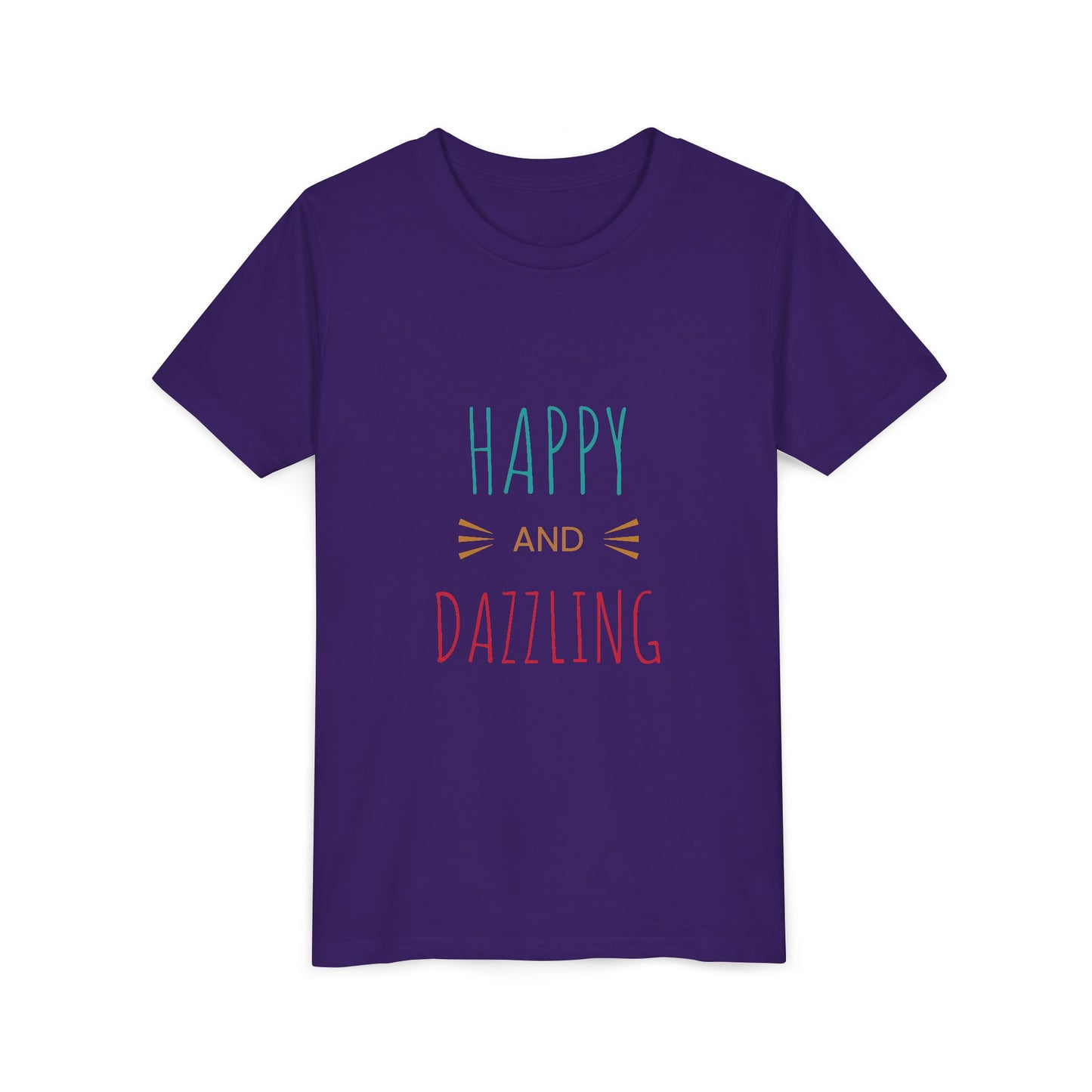 Happy and Dazzling Youth Short Sleeve Tee - Fun and Cheerful Kids Shirt