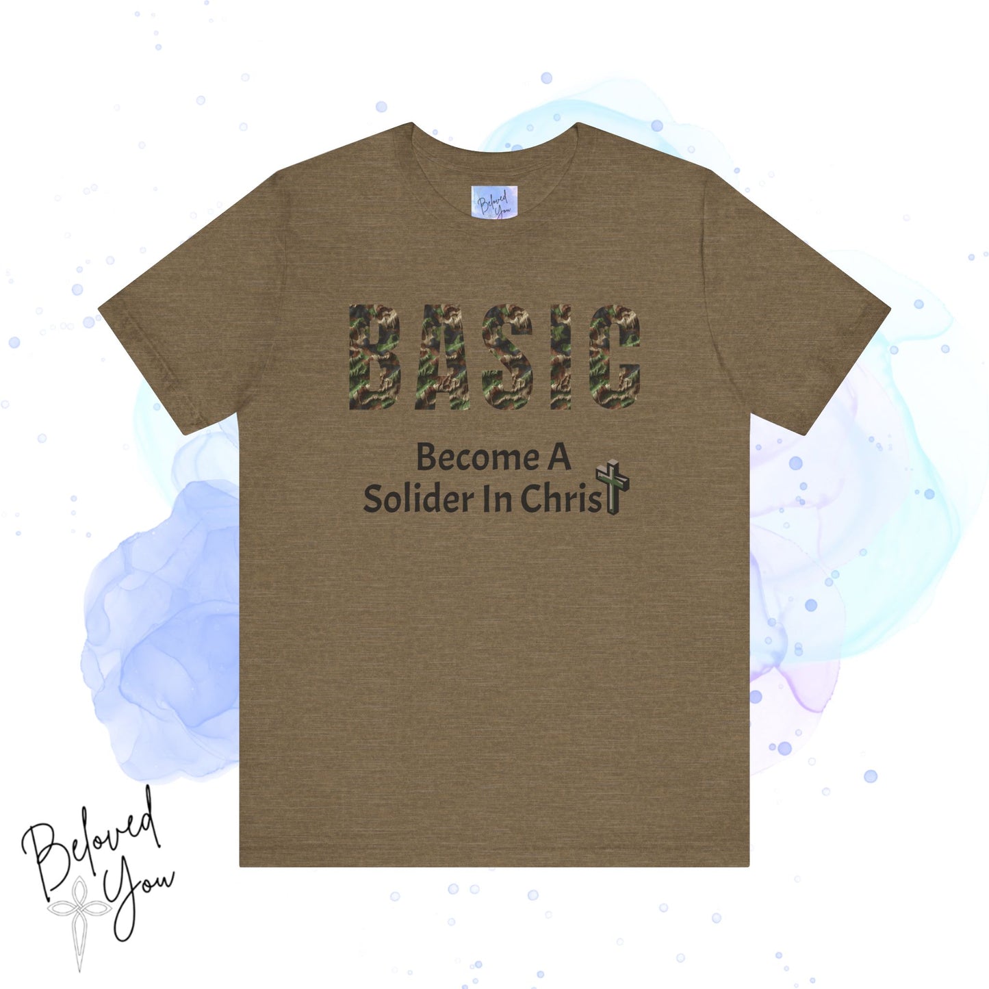 'BASIC - Become A Soldier In Christ' - Unisex Jersey Tee