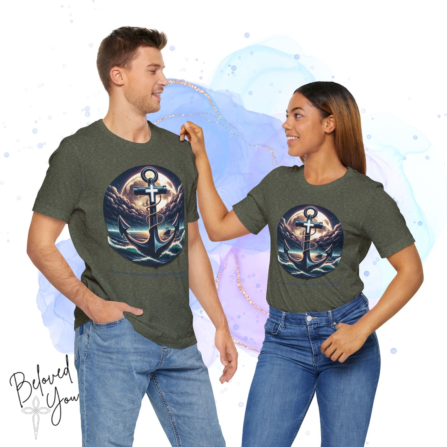 Follow Me, Fisher of Men - Unisex Jersey Short Sleeve Tee