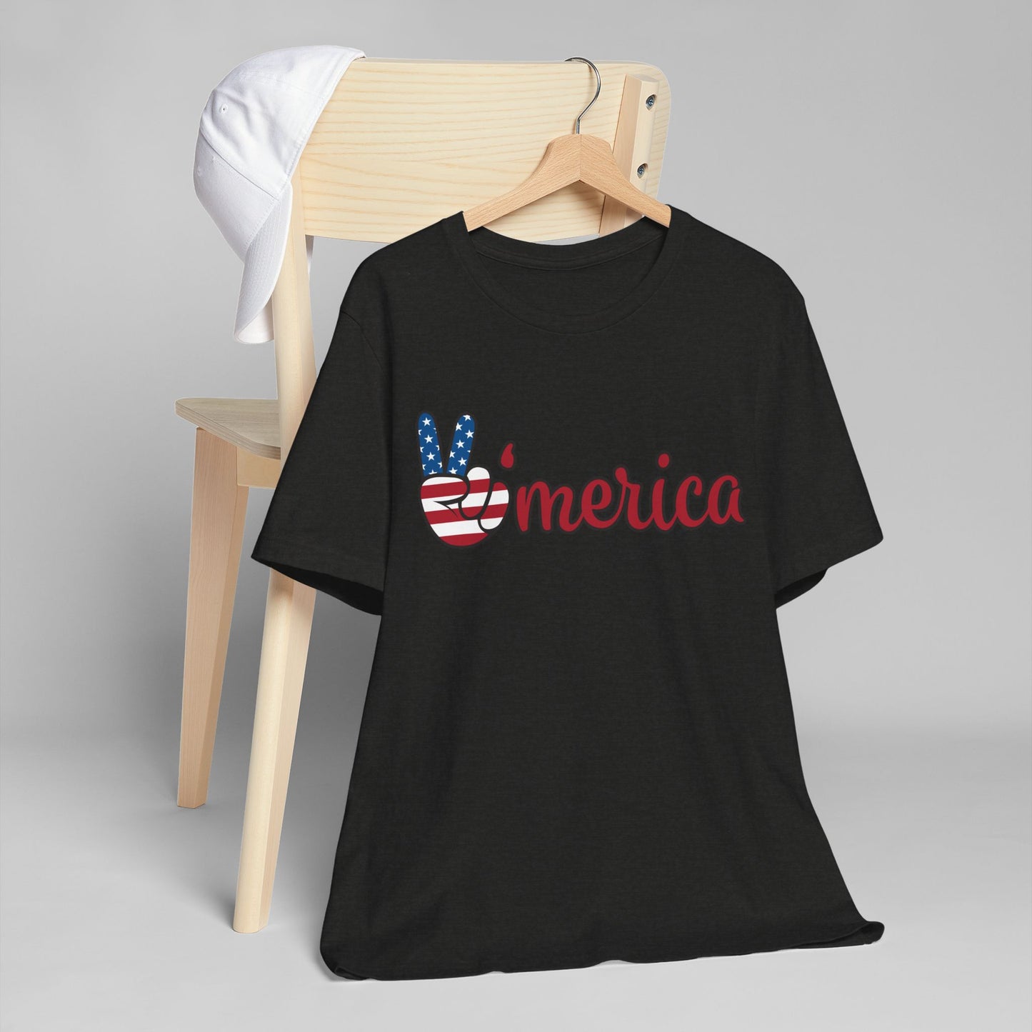 Peaceful America Tee - Unisex Jersey Short Sleeve Shirt for Patriotic Celebrations