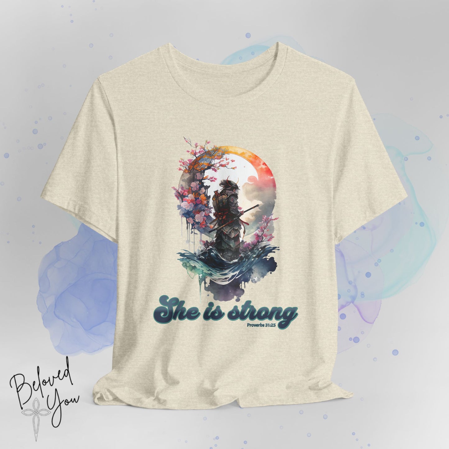She Is Strong Proverbs 31:25 Short Sleeve T-shirt