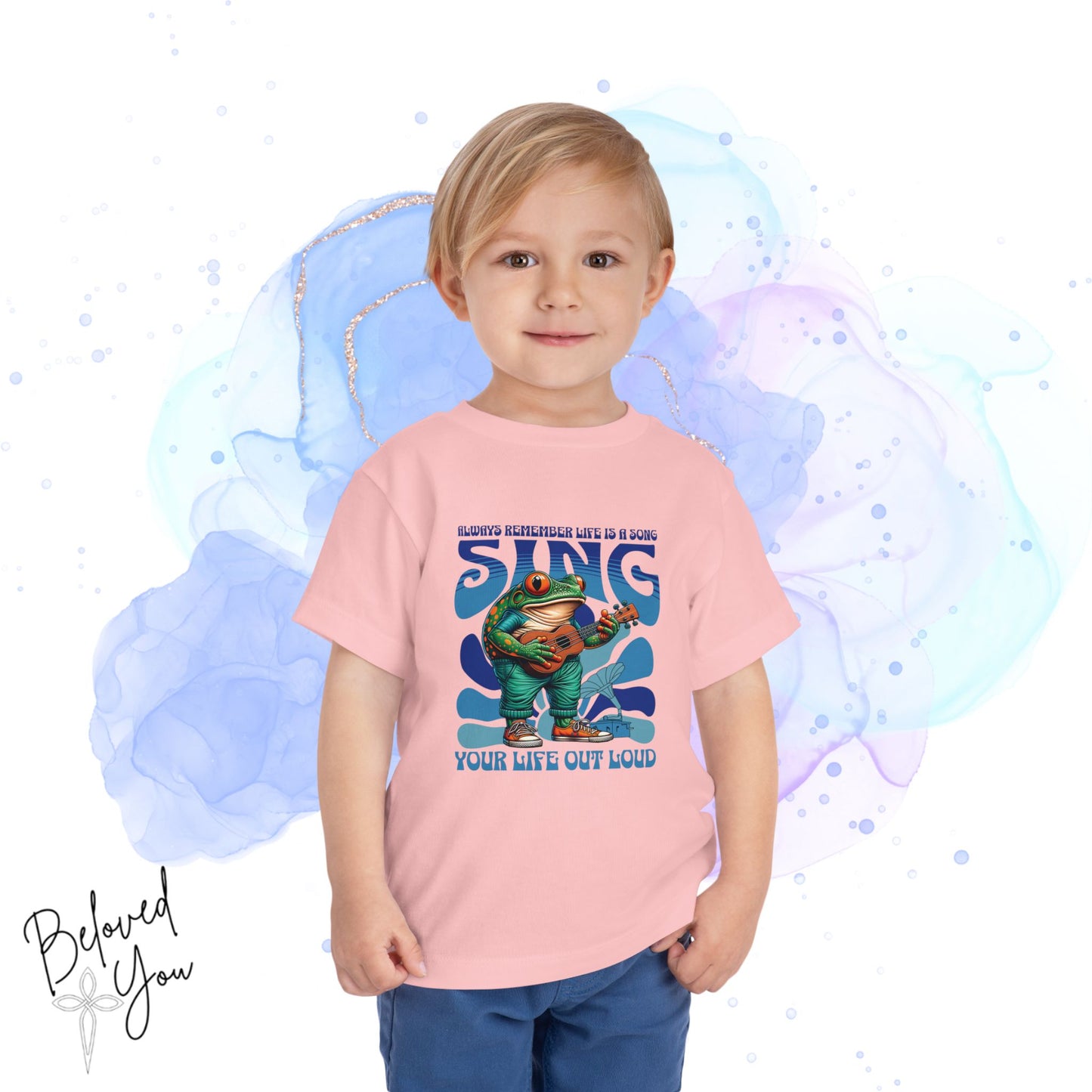 "Sing Your Life Out Loud"- Blue Toddler Short Sleeve Tee