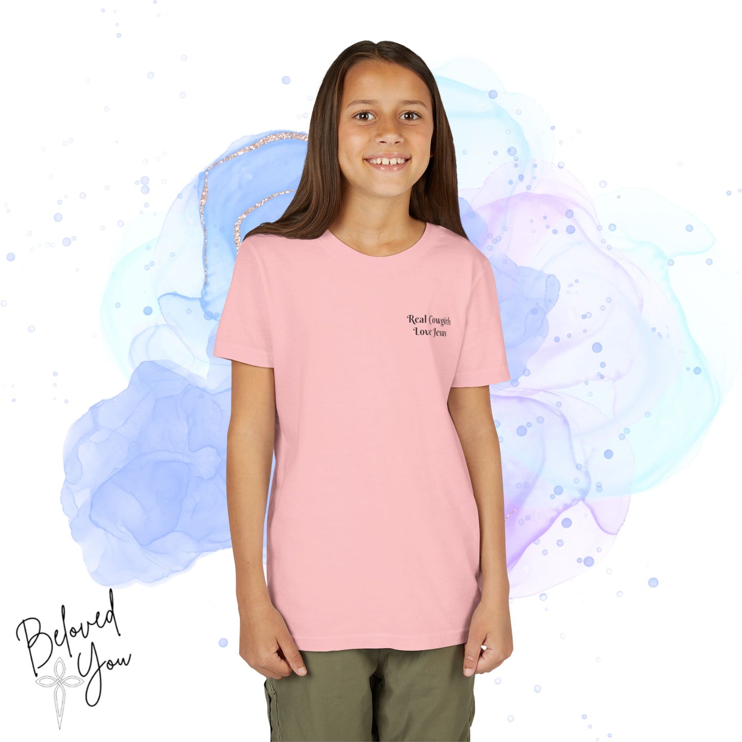 'Real Cowgirls Love Jesus' - Youth Short Sleeve Tee