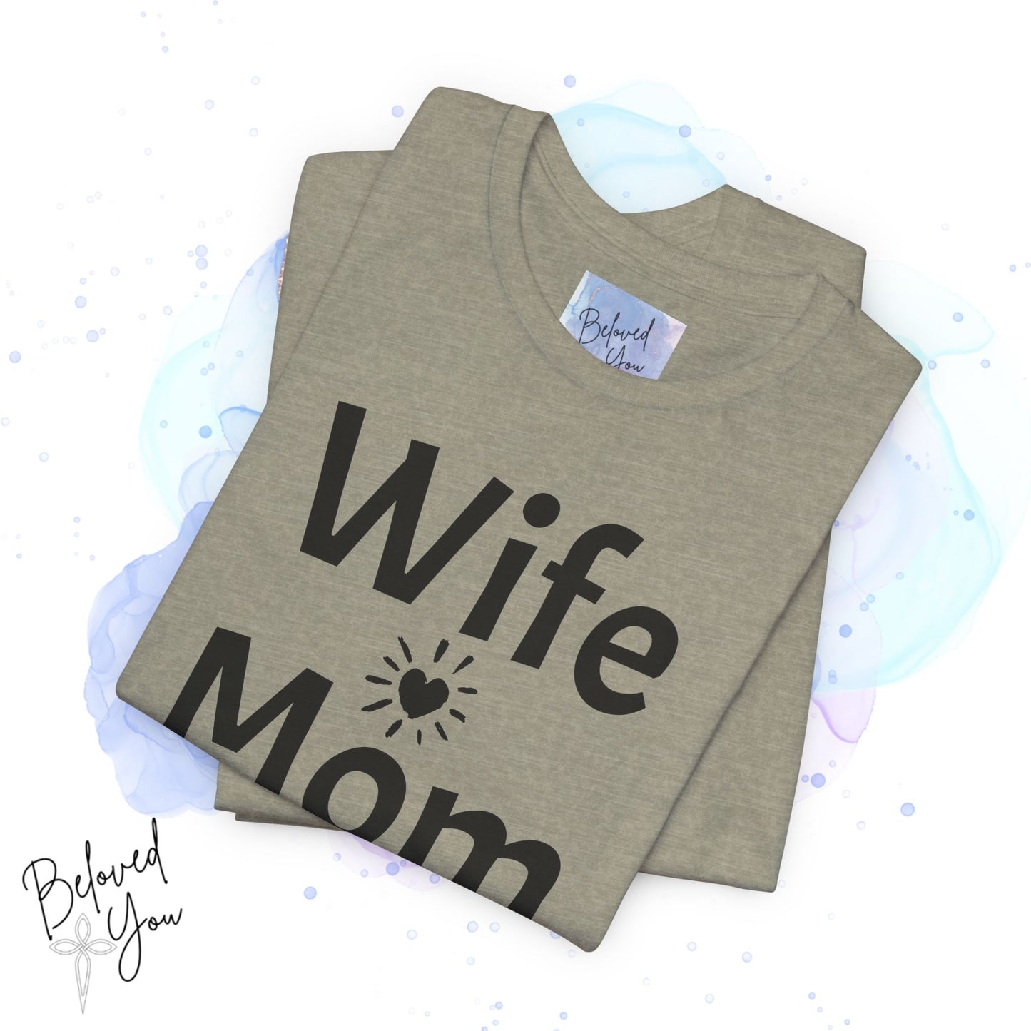 Wife Mom Boss Jersey Tee - Comfortable & Motivational Shirt for Moms