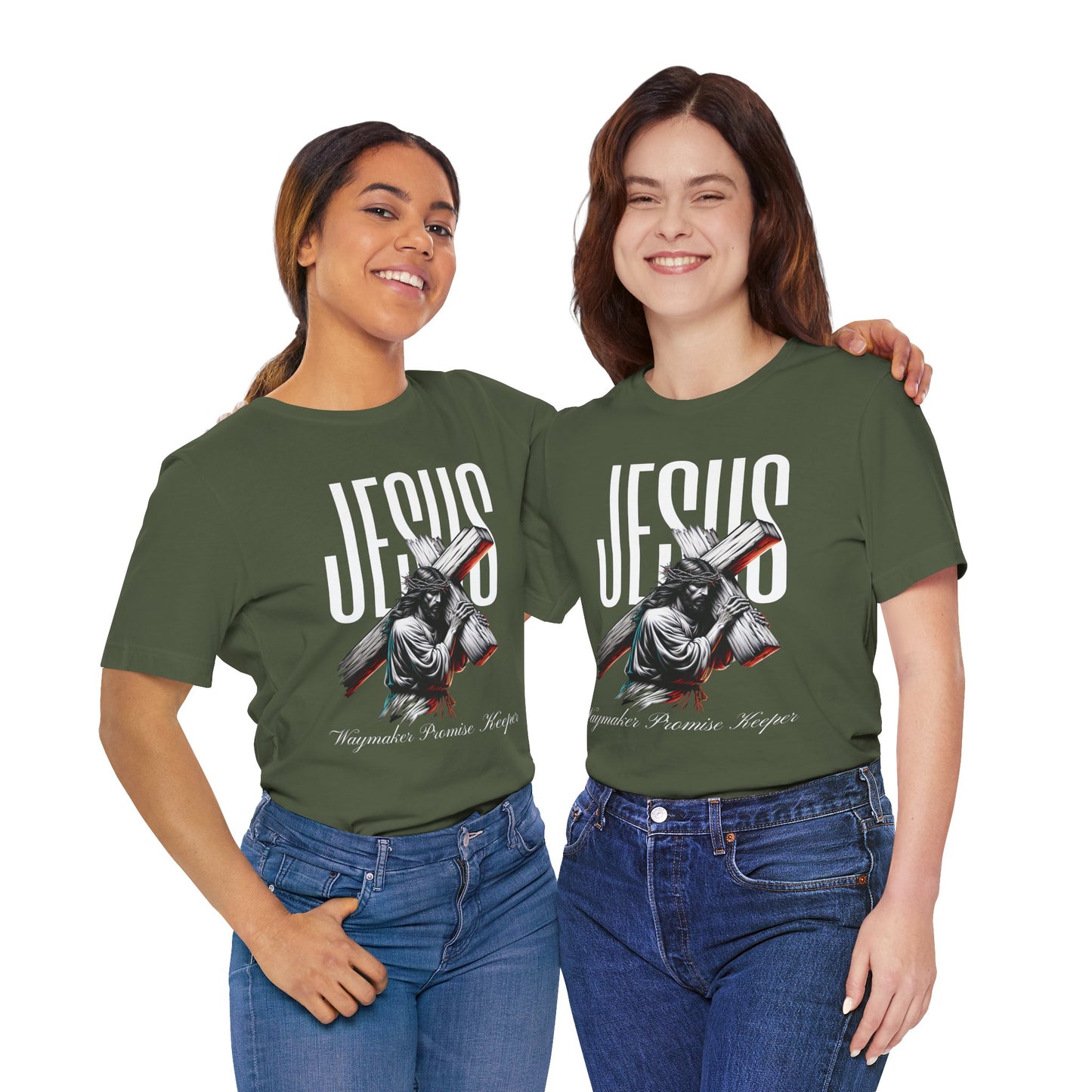 'Jesus Waymaker Promise Keeper' - Unisex Jersey Tee