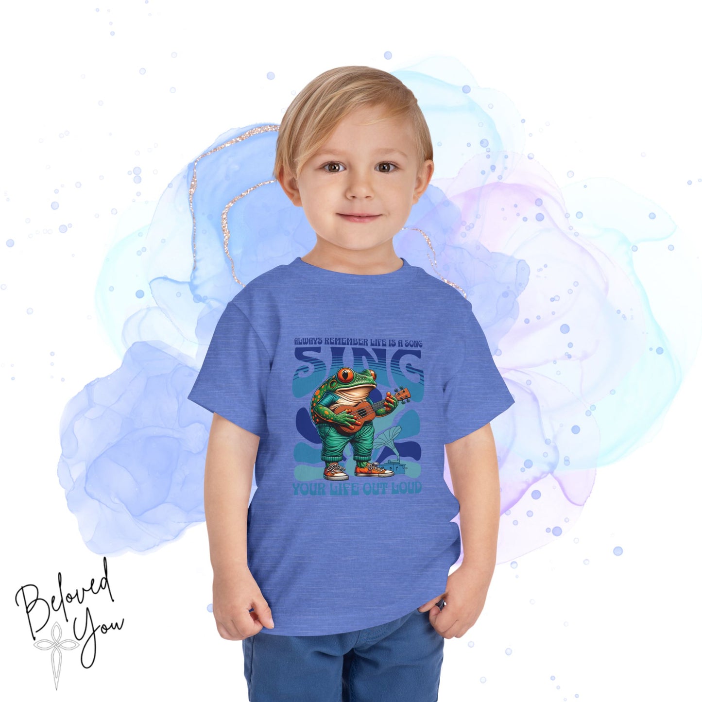 "Sing Your Life Out Loud"- Blue Toddler Short Sleeve Tee