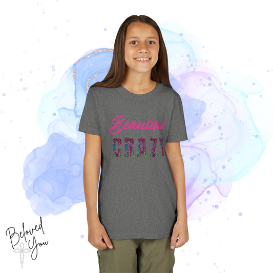 Beautiful Crazy Youth Short Sleeve Tee - Fun & Trendy Kids T-Shirt for Young Fashionistas