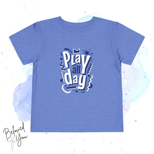 Fun Play All Day - Blue Toddler Short Sleeve Tee