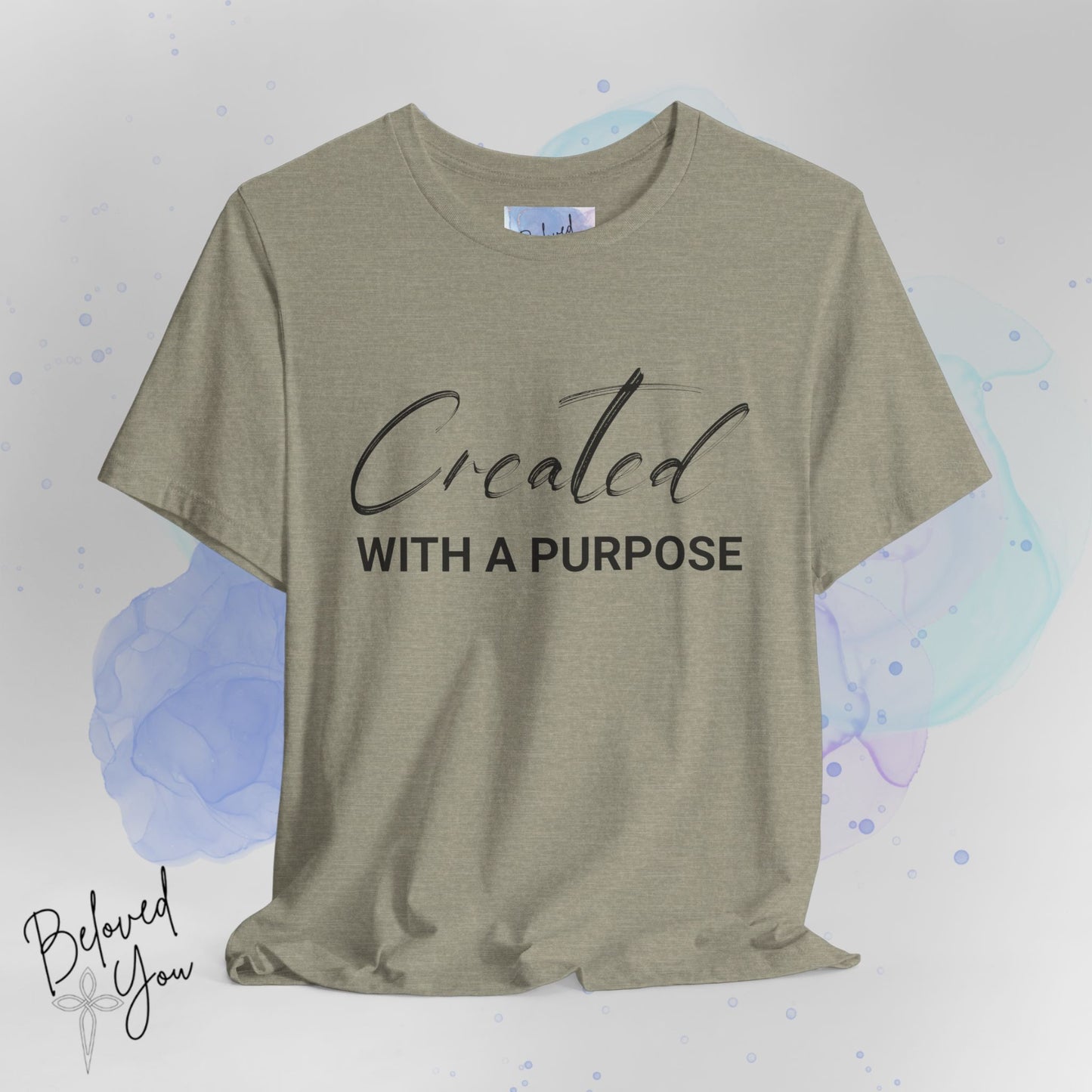 "Created with a Purpose" Jersey Tee | Inspirational Casual Wear