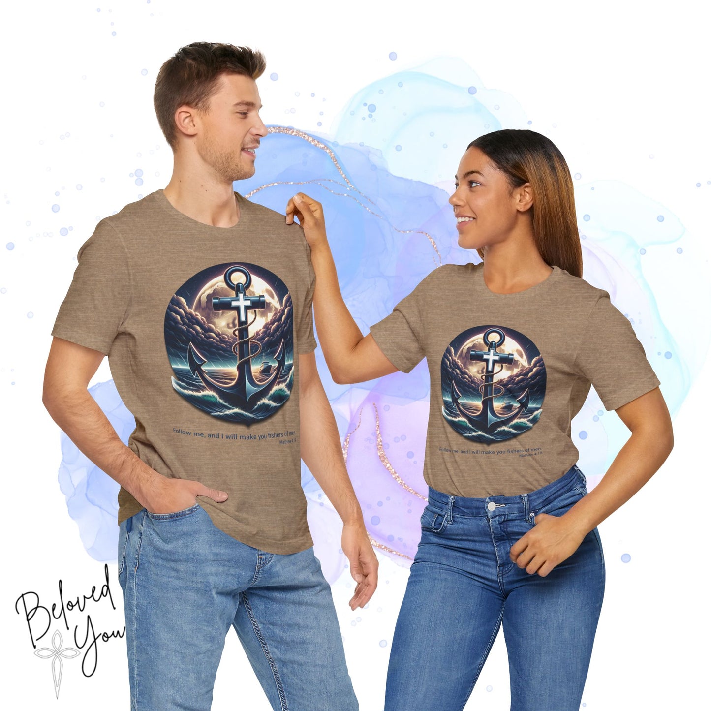Follow Me, Fisher of Men - Unisex Jersey Short Sleeve Tee