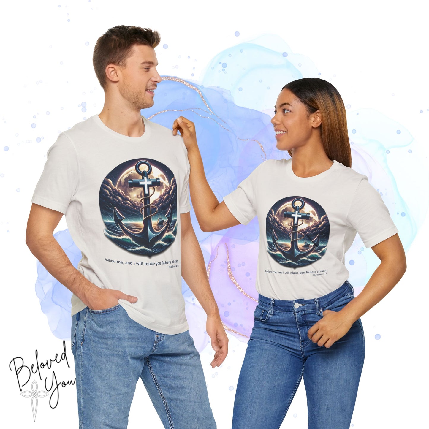 Follow Me, Fisher of Men - Unisex Jersey Short Sleeve Tee