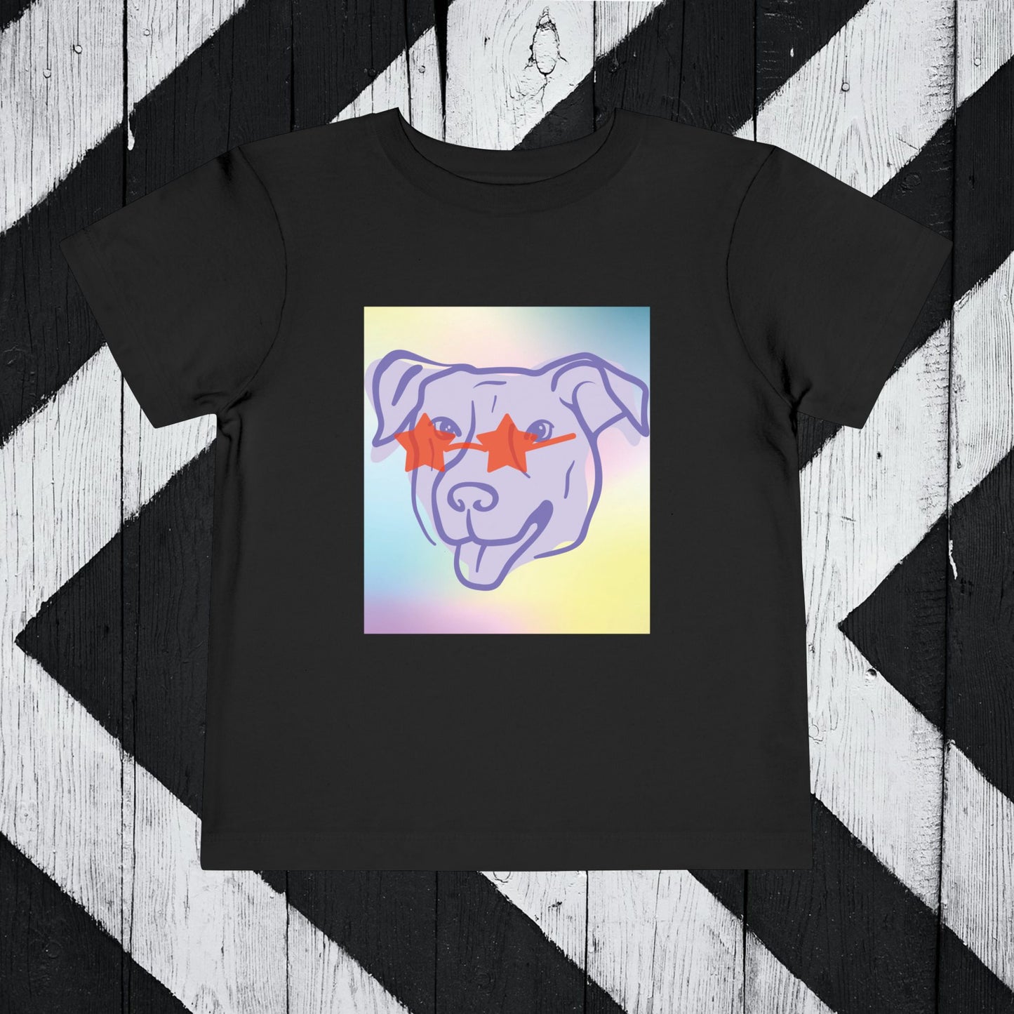 Cool Dog Toddler Short Sleeve Tee - Fun & Playful Design for Kids