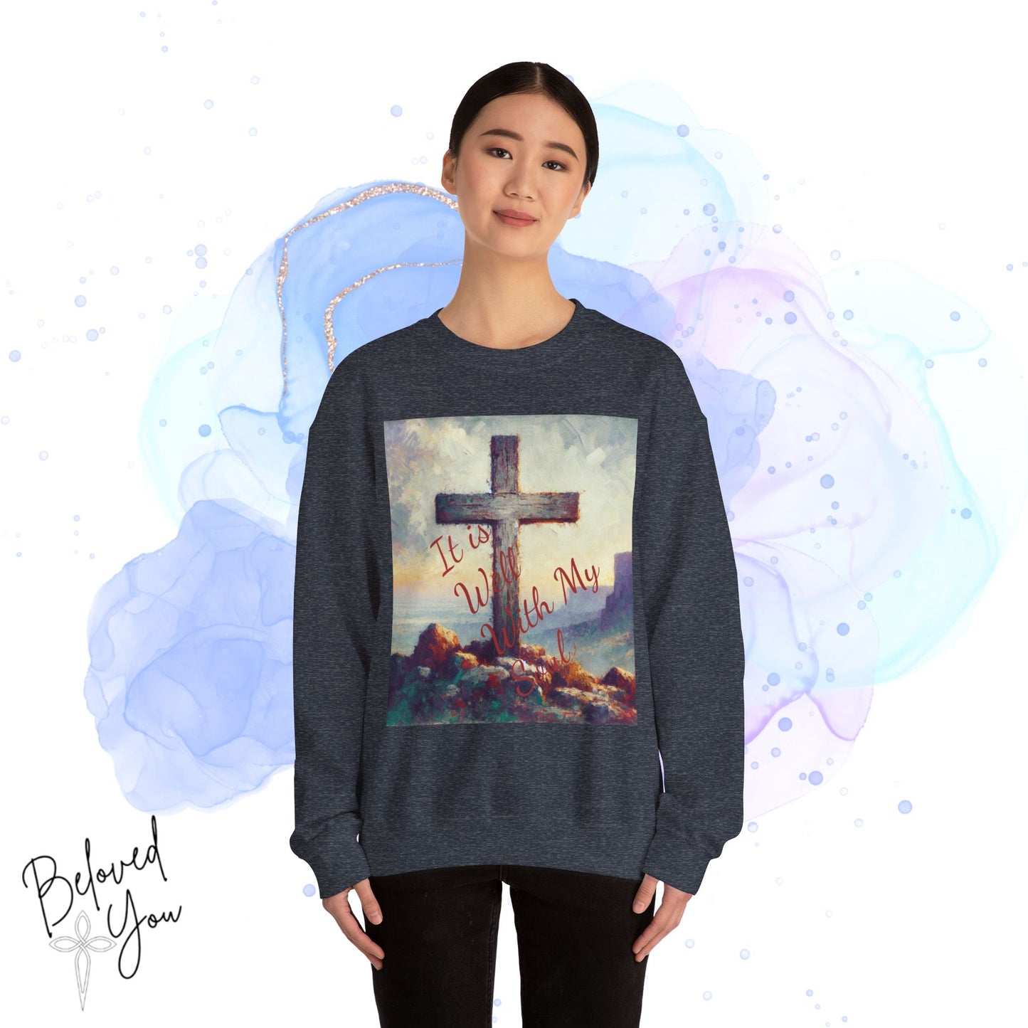 "It is Well With My Soul" - Unisex Crewneck Sweatshirt