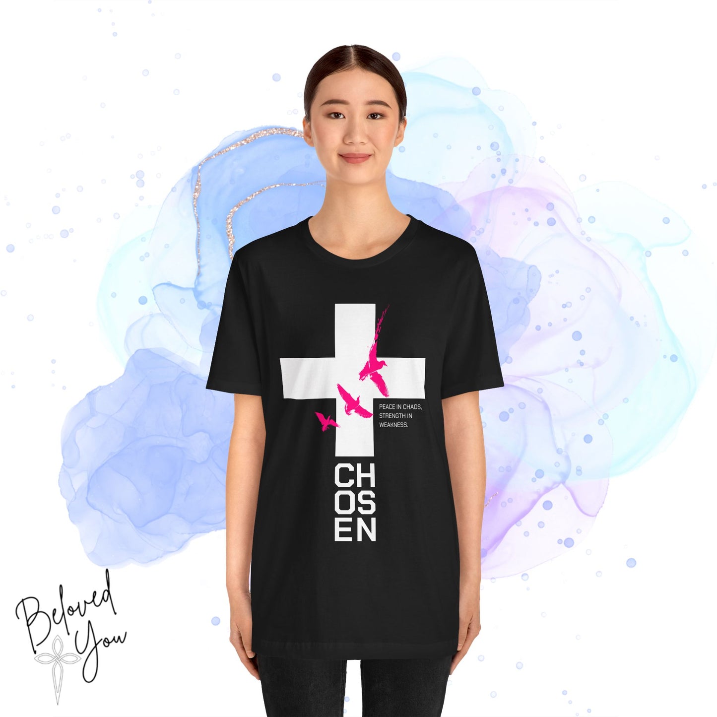 'Chosen' - Pink Unisex Inspirational Tee