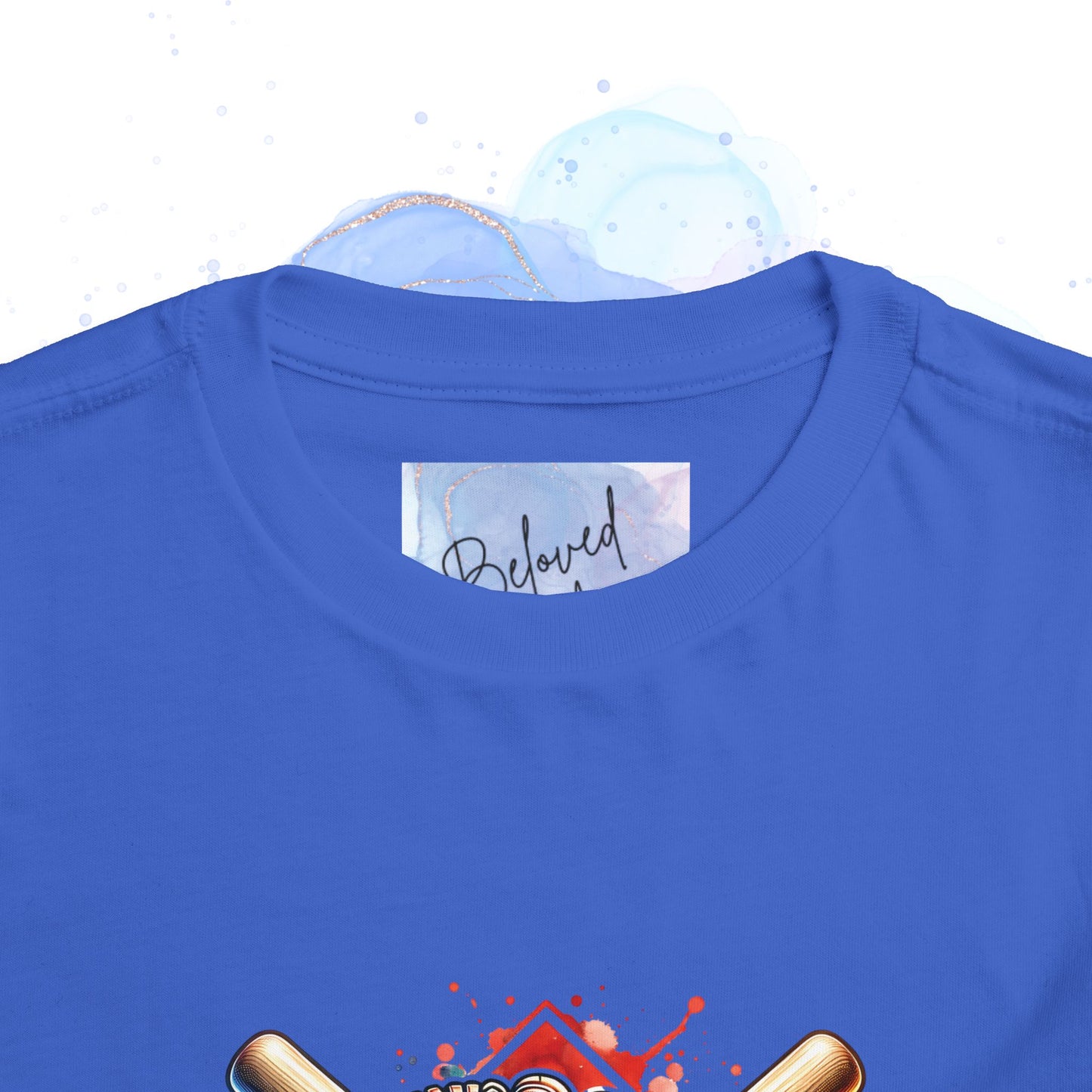 Toddler Baseball Tee with Colorful Graphic