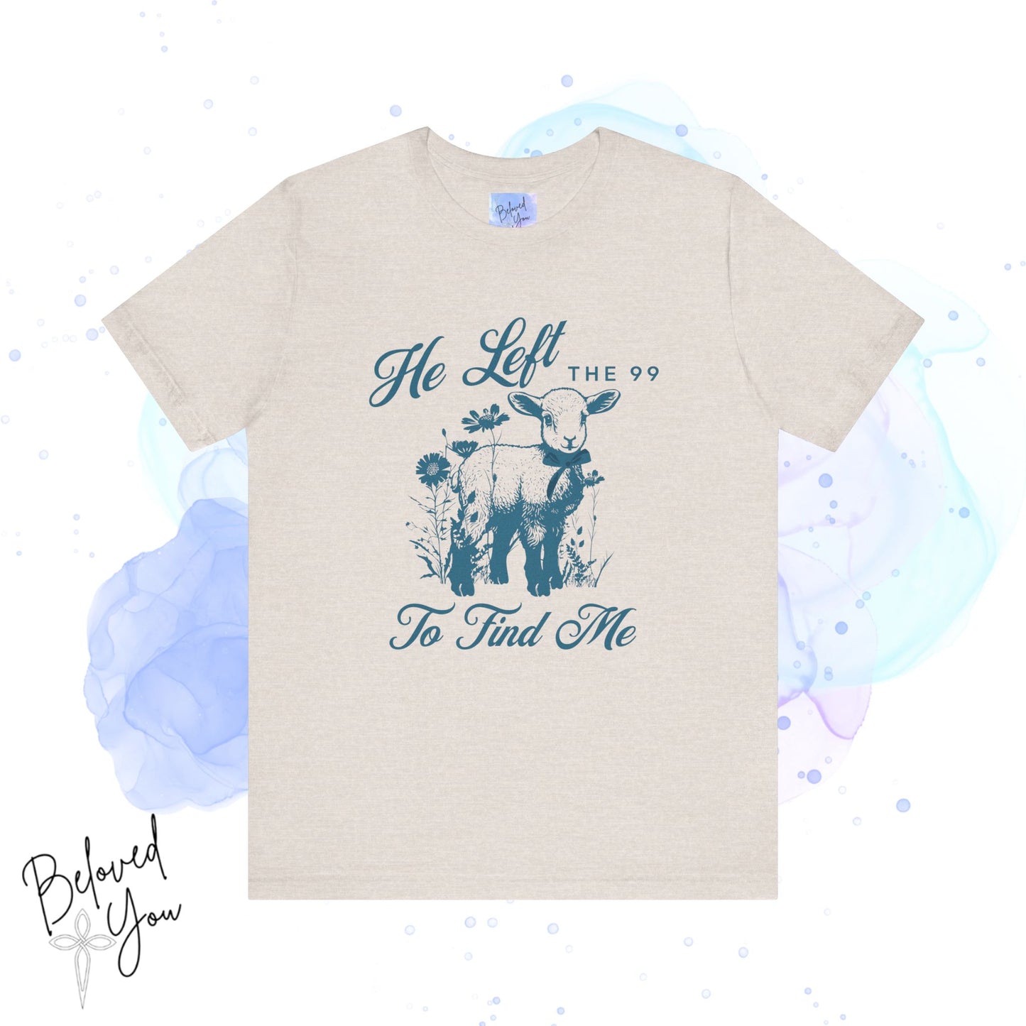 He Left the 99 For Me Tee - Vintage Faith Graphic Shirt