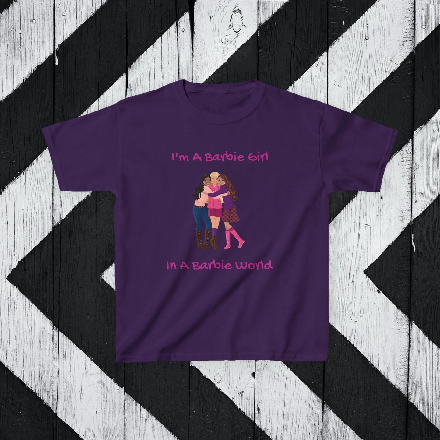 I'm A Barbie Girl Kids Heavy Cotton Tee – Fun & Playful T-Shirt for Young Fans