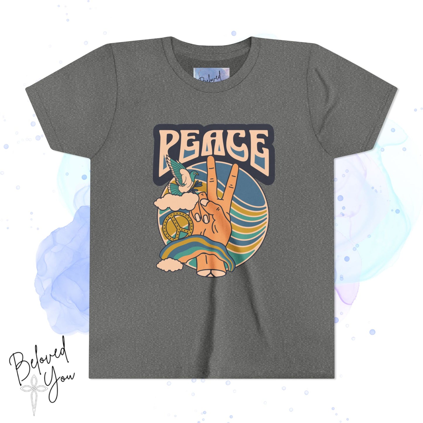 Youth Peace - Blue Green Gold Short Sleeve Tee