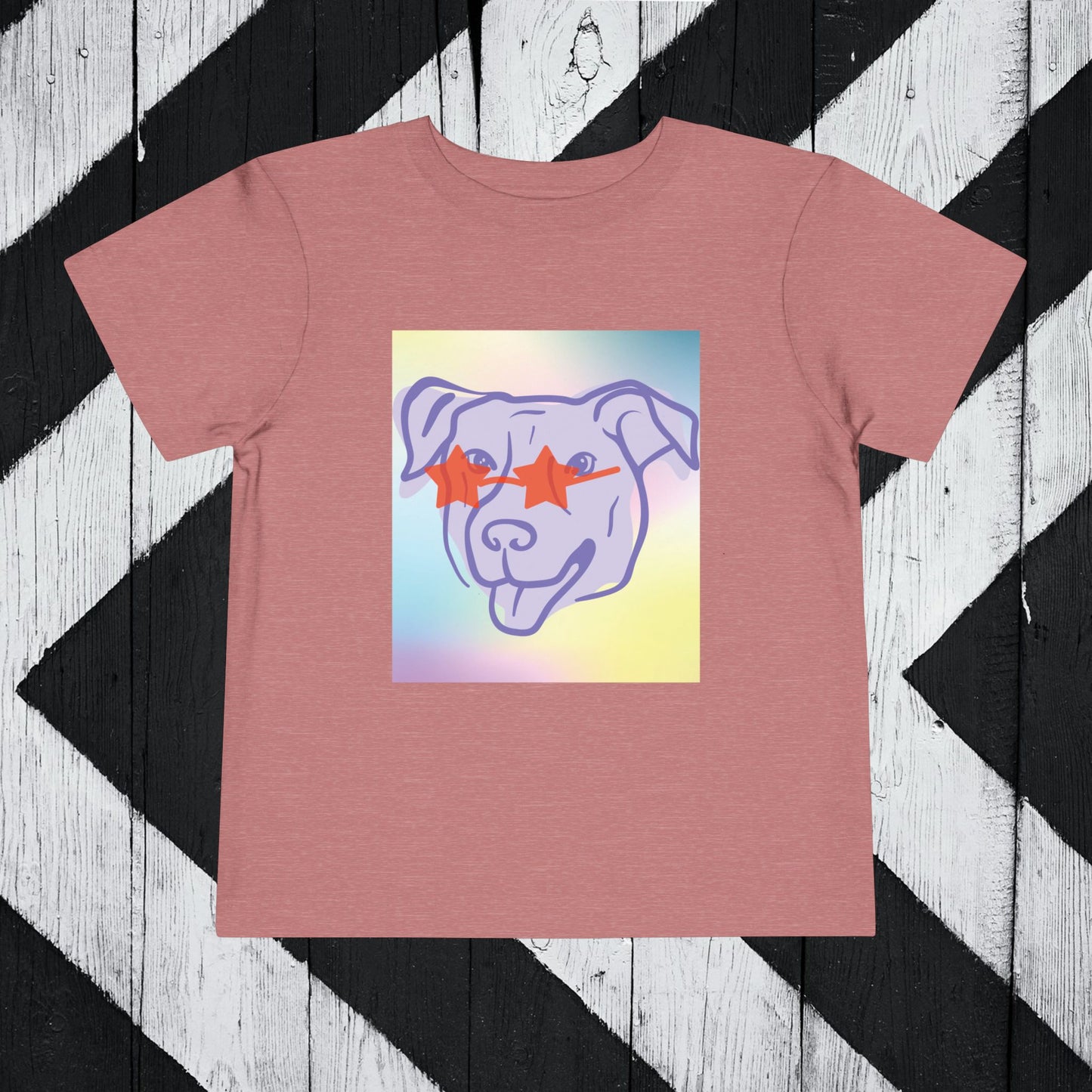 Cool Dog Toddler Short Sleeve Tee - Fun & Playful Design for Kids