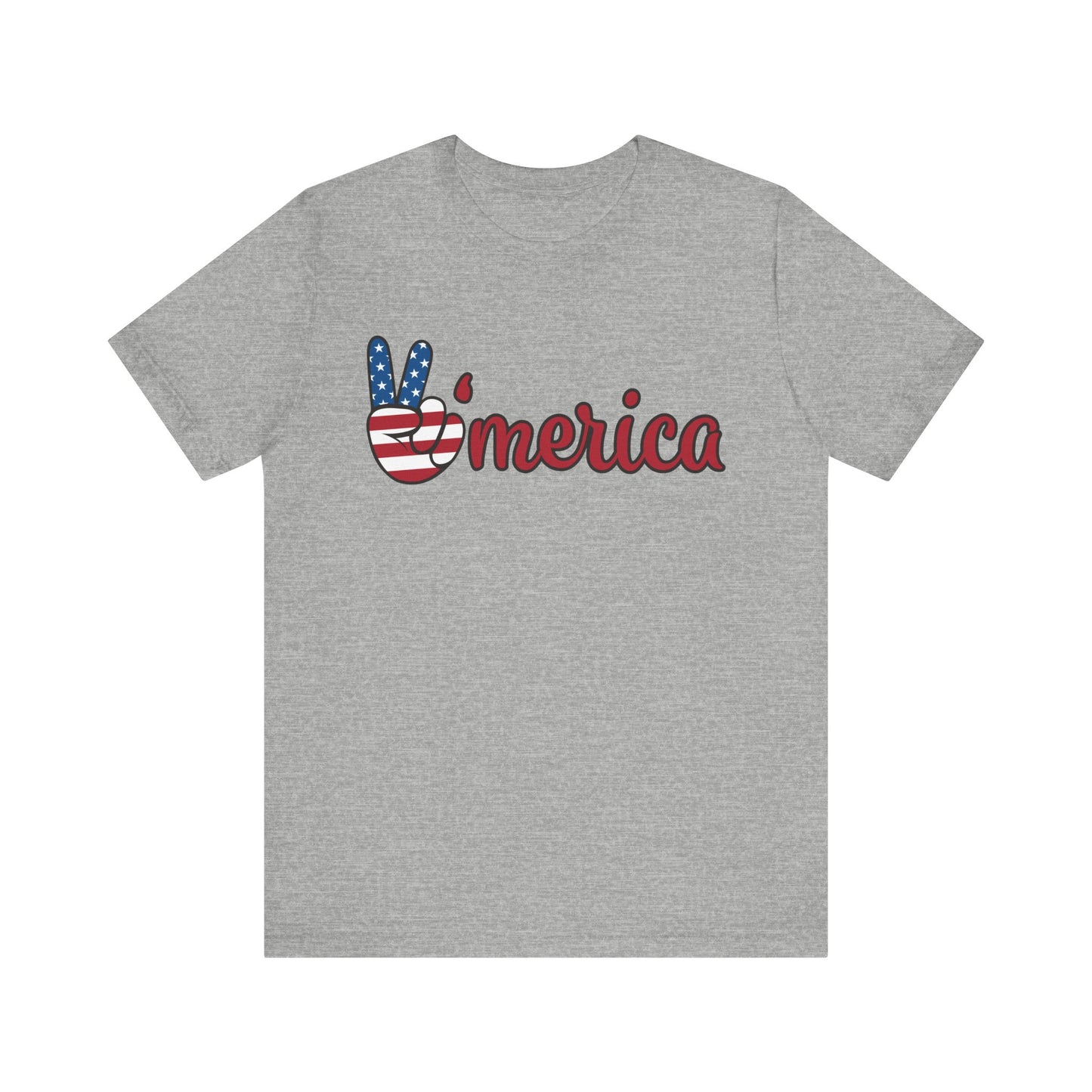 Peaceful America Tee - Unisex Jersey Short Sleeve Shirt for Patriotic Celebrations