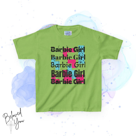 Barbie Girl Kids Heavy Cotton Tee - Fun and Stylish for Young Fans