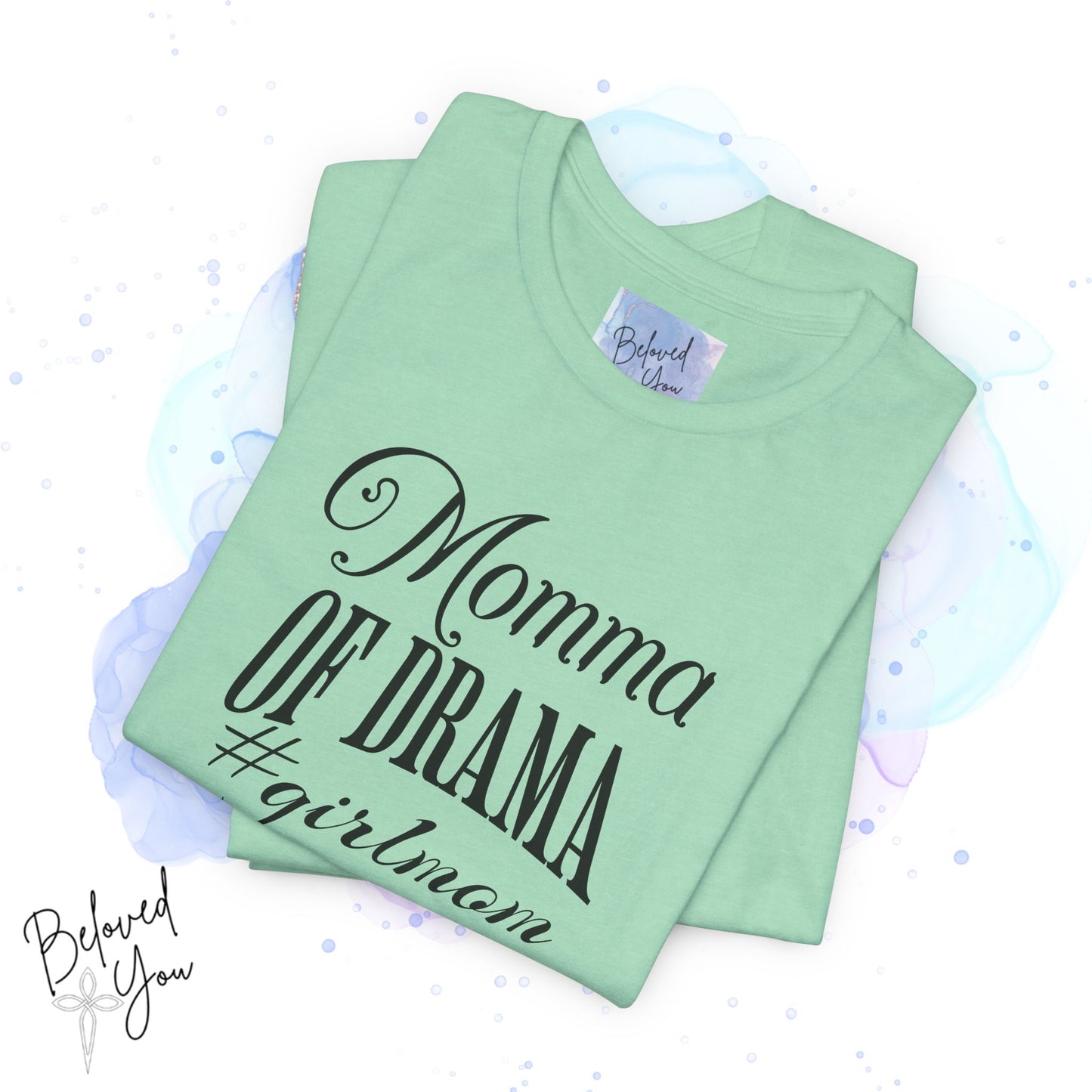 Momma of Drama #GirlMom Jersey Tee