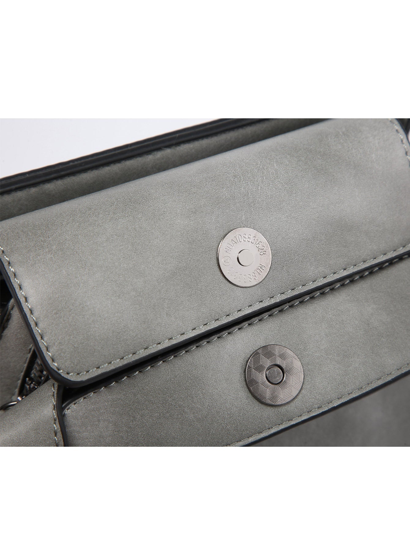 Small Crossbody Bag Triple Multi-pocket Gray