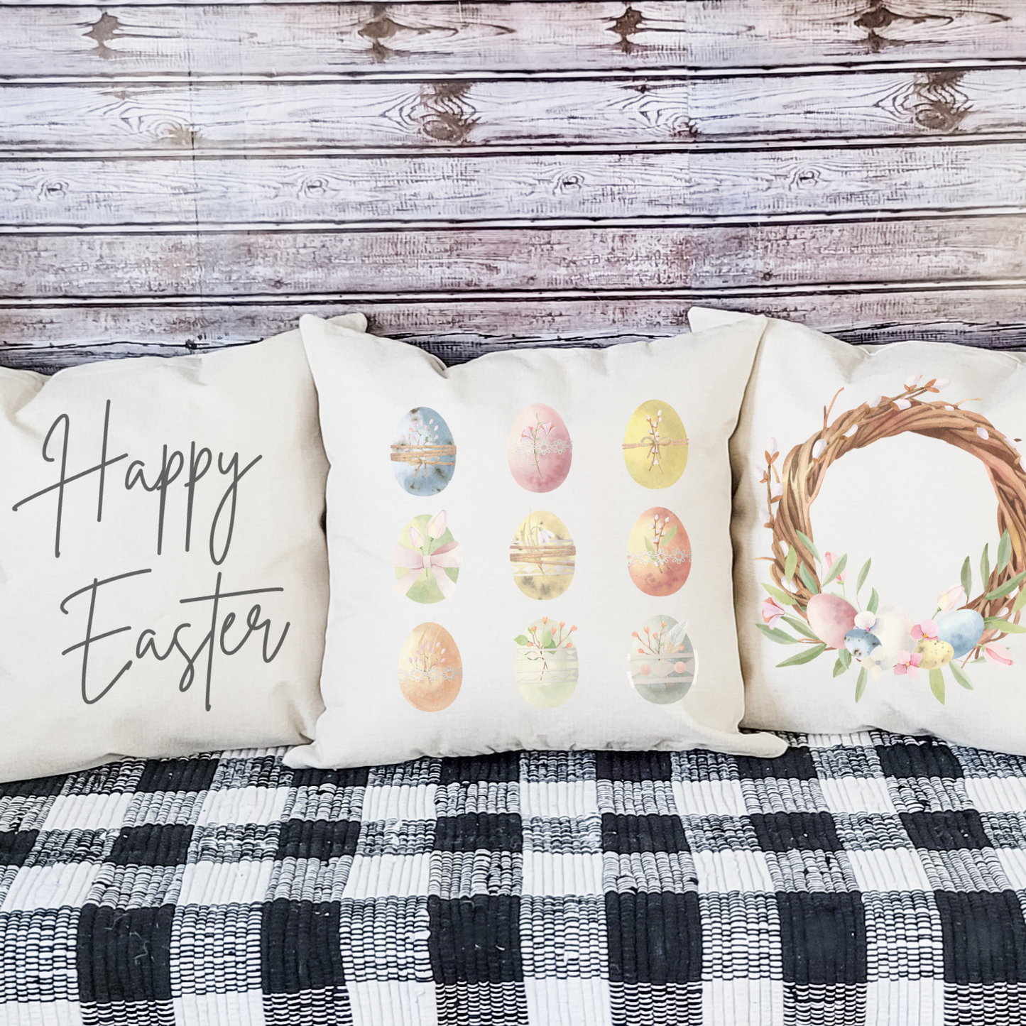 Happy Easter Pillow Cover