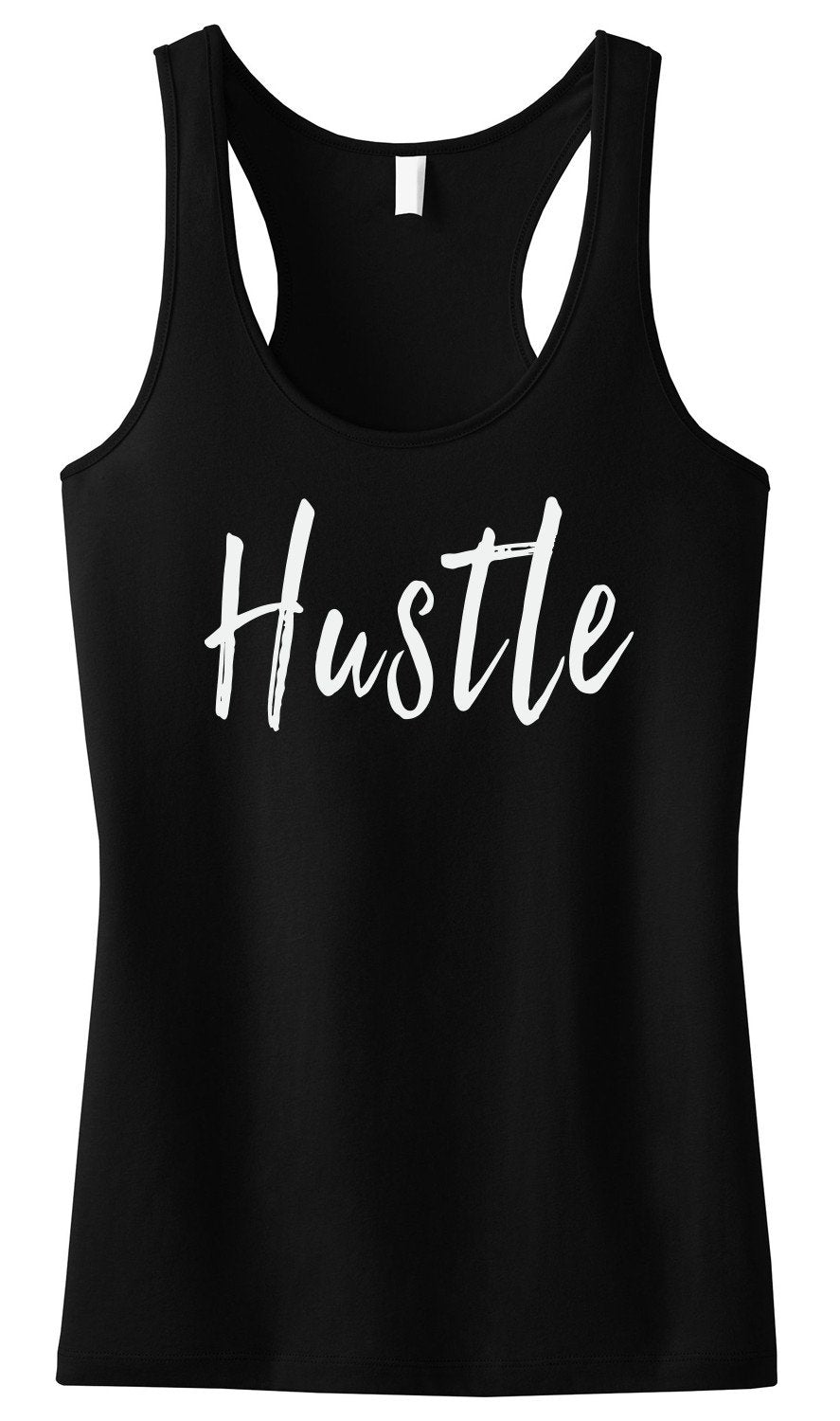 HUSTLE Tank Top Black