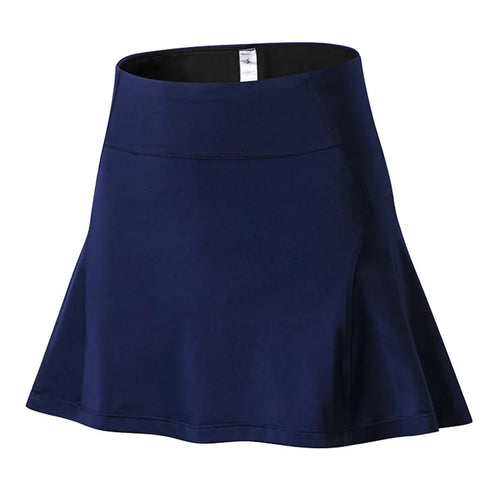 Women Solid Color Skort Exercise Yoga Skirt Quick Dry