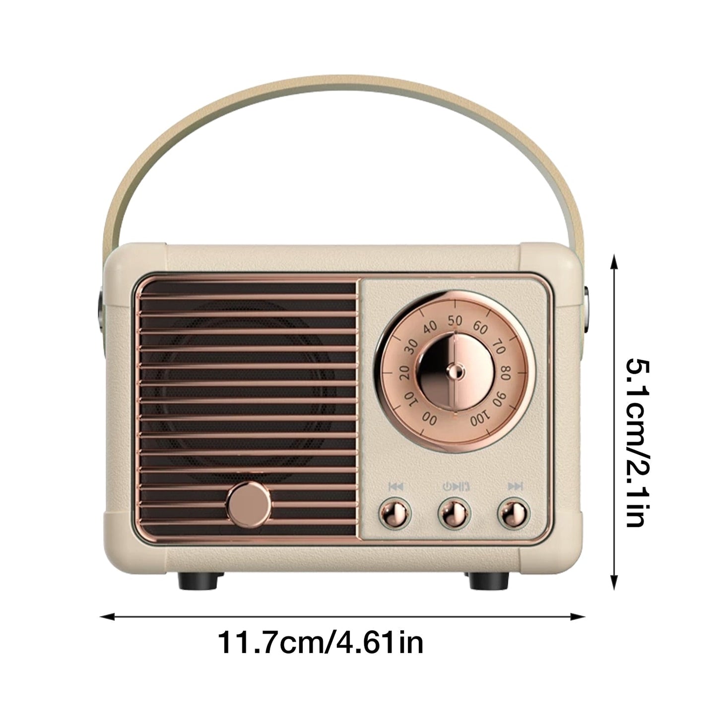 Bluetooth Compact Retro Speaker with Radio