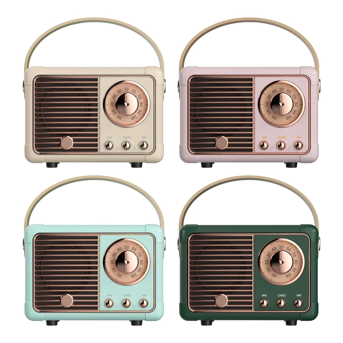 Bluetooth Compact Retro Speaker with Radio