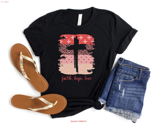 Boho Love Cross Christian T Shirt