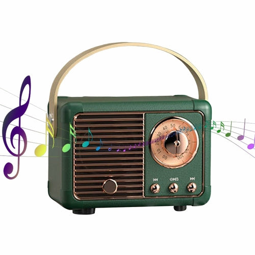 Bluetooth Compact Retro Speaker with Radio