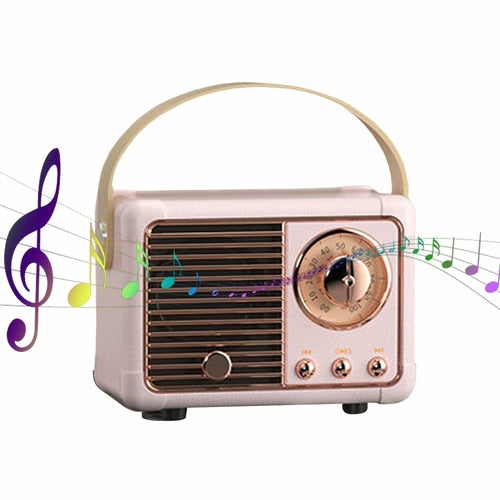 Bluetooth Compact Retro Speaker with Radio