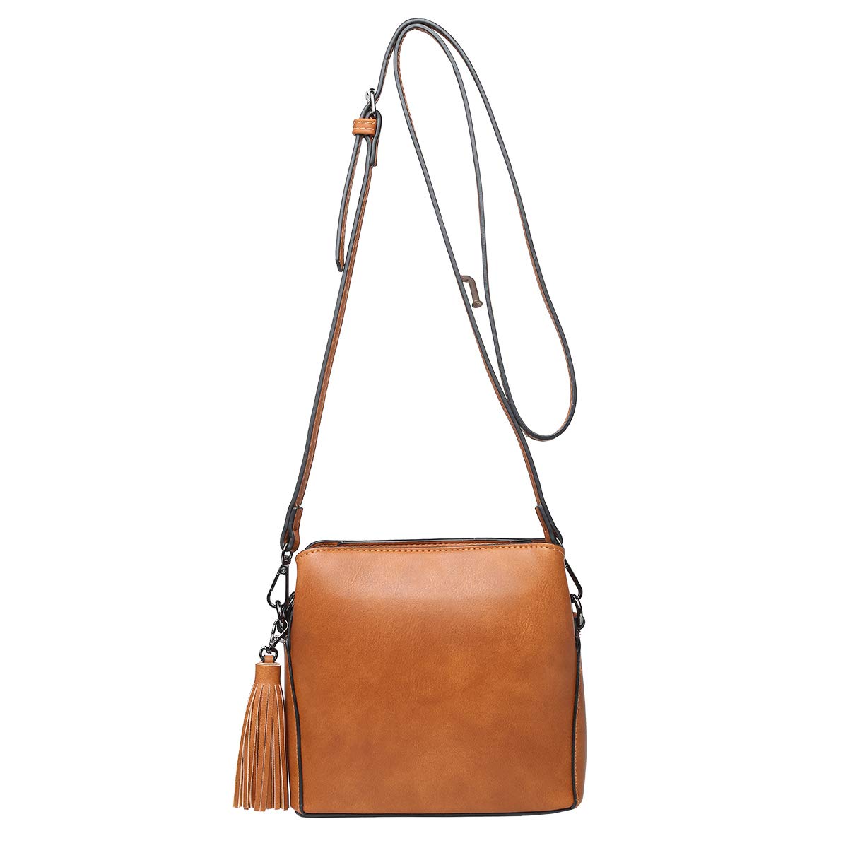 Small Crossbody Bag Triple Multi-pocket TAN