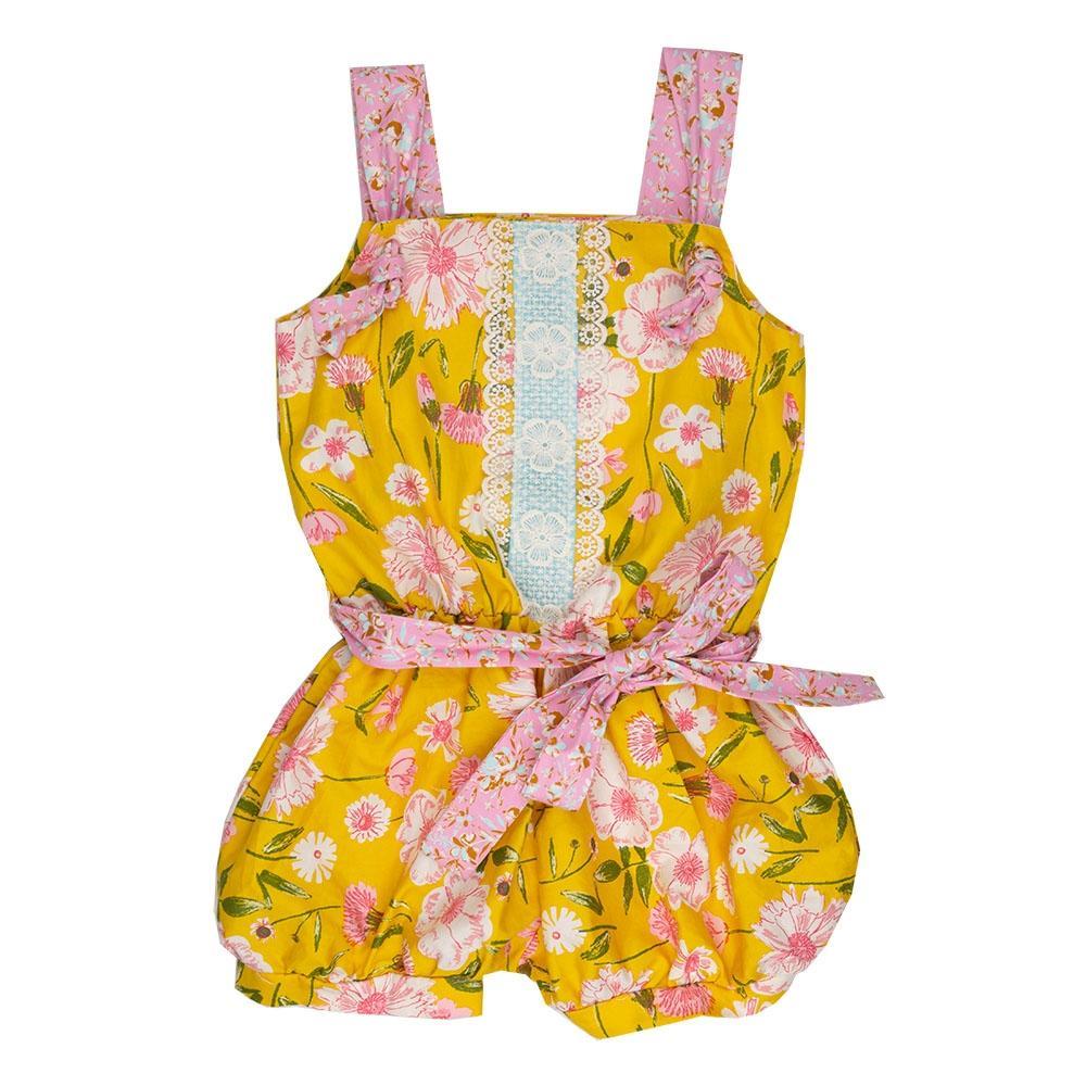 Merry Meadow Little Big Girls Romper