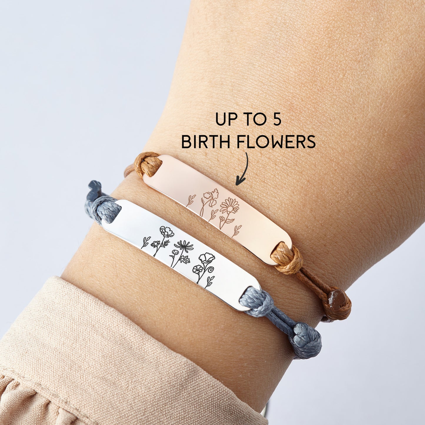 Birth Month Flower Bracelet