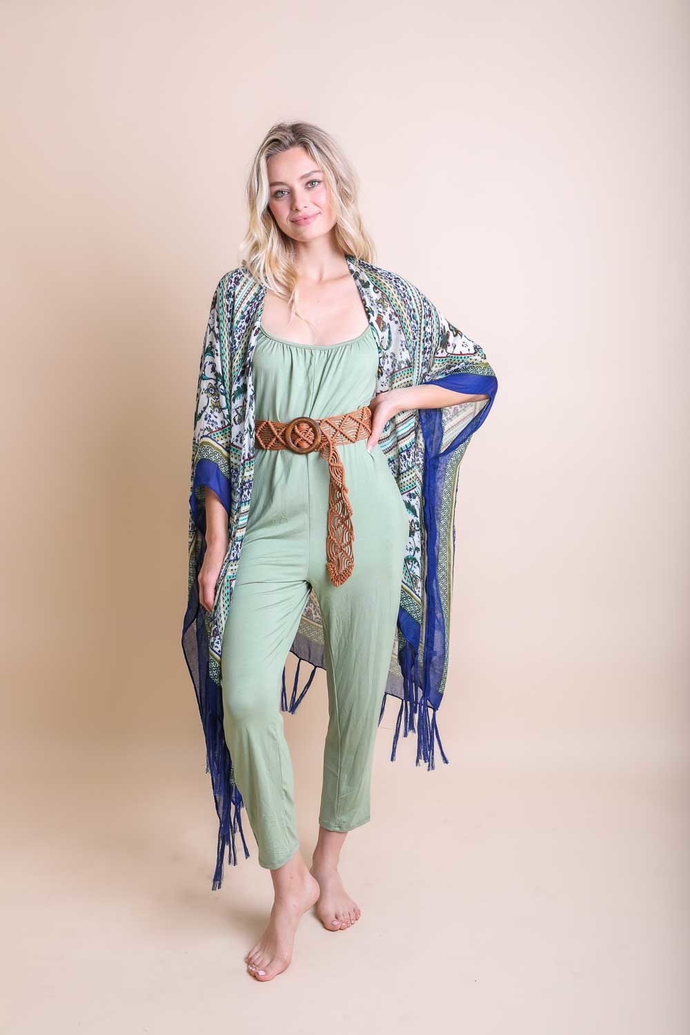 Bohemian Diamond Tassel Kimono