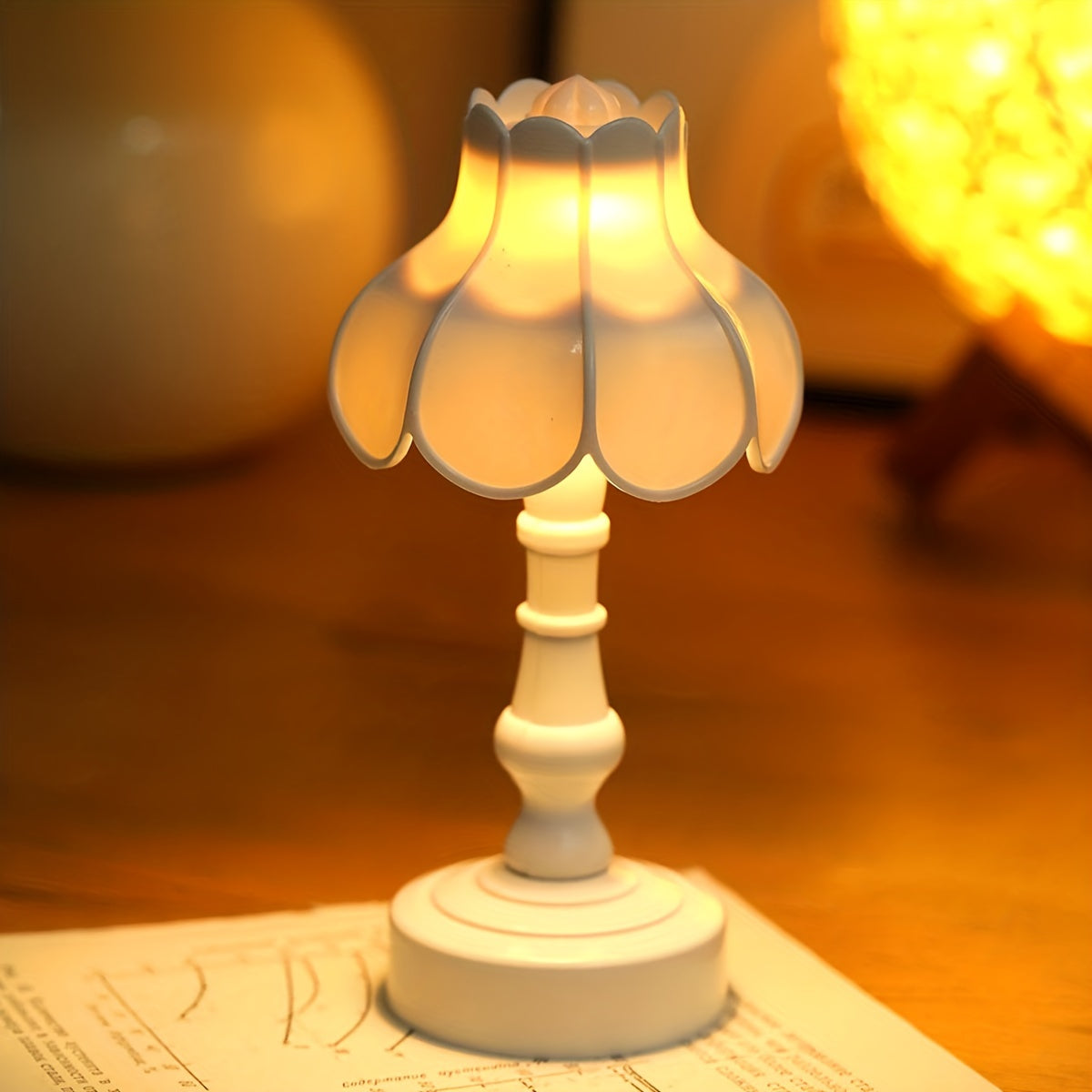 Flower Mini Desk Lamp  Night Light