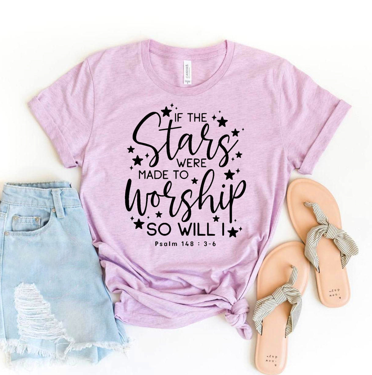 If The Stars Were Made To Worship So Will I T-shirt