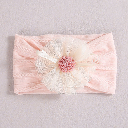 Baby Lace Floral Elastic Cotton Headband